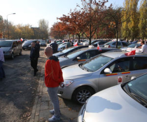 Protest taksowkarzy w Warszawie