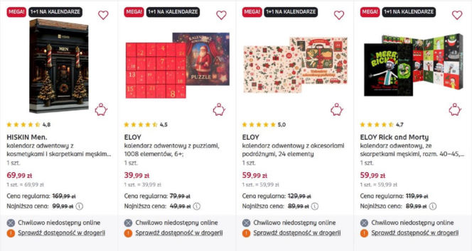 Rossmann rozdaje kalendarze adwentowe za darmo! Trzeba się spieszyć, oferta jest ograniczona czasowo