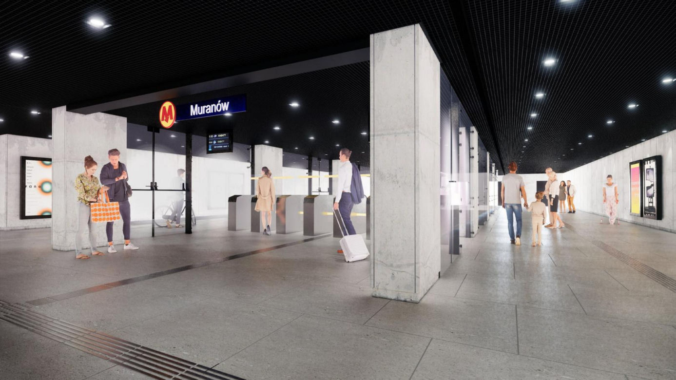 Tak będą wyglądały nowe stacje metra - Muranów i Plac Konstytucji 