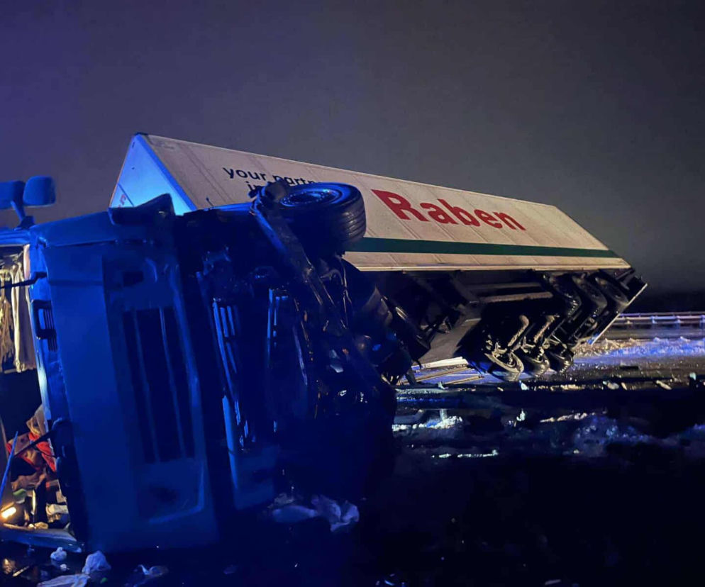 Zablokowana droga S7 w Skarżysku-Kamiennej