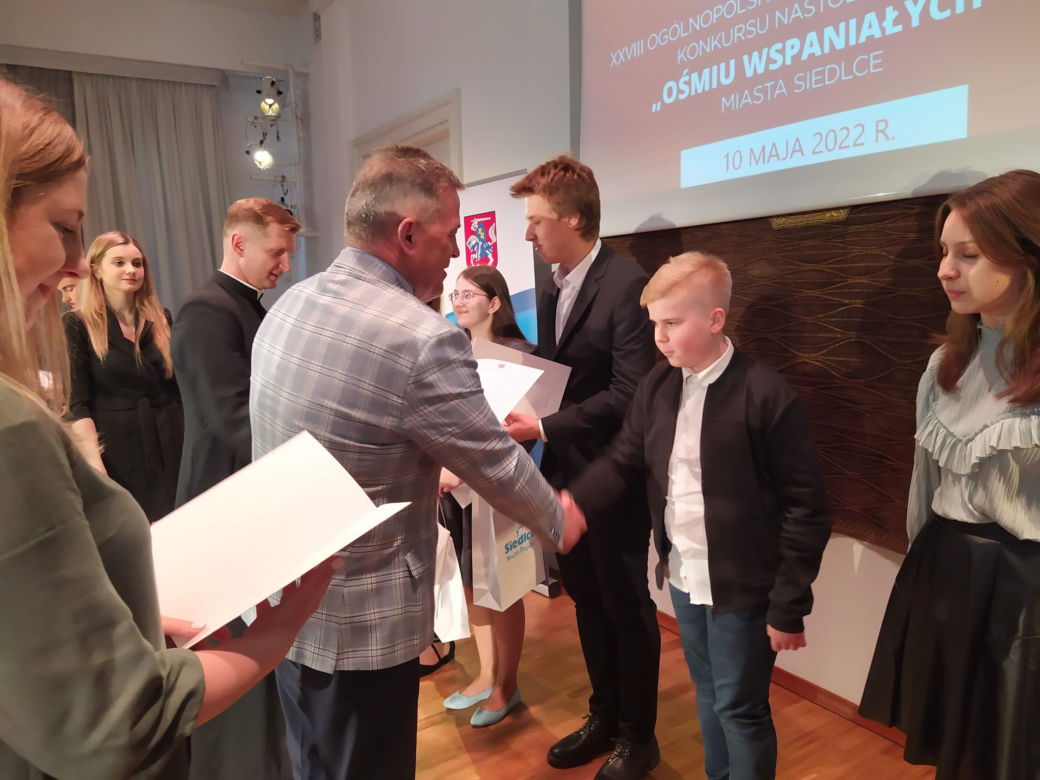 Laureaci i wyróżnieni w konkursie "Ośmiu Wspaniałych" w Siedlcach w 2022 roku - fotorelacja