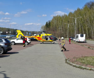 19.04.2026. Wypadek w Krynkach. Lądował LPR