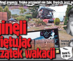 Zginęli świętując początek wakacji