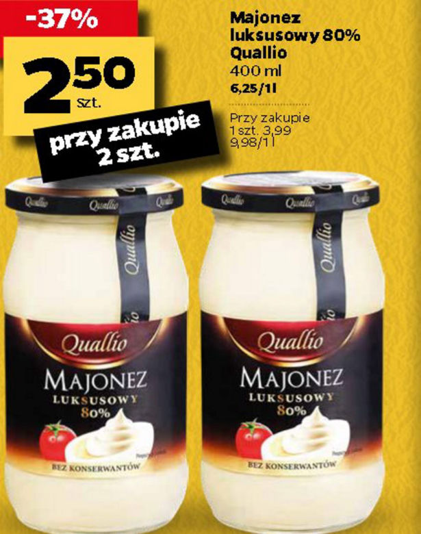 majonez luksusowy 2,50 zł