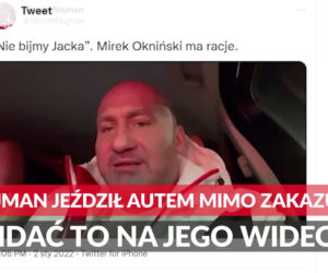 Marcin Najman jeździł autem mimo zakazu