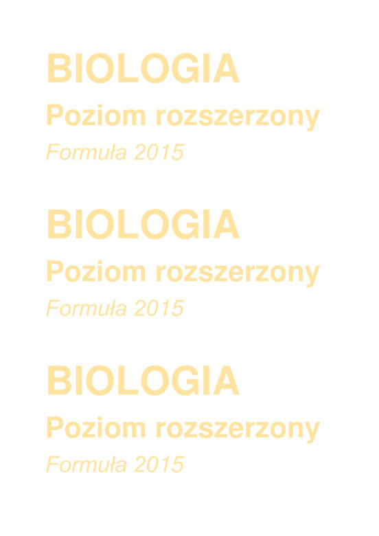 Matura biologia arkusz formuła 2015