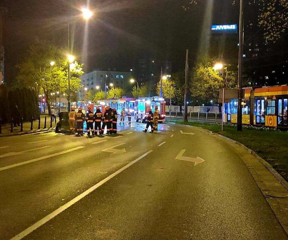 Uber spalił się na ulicy
