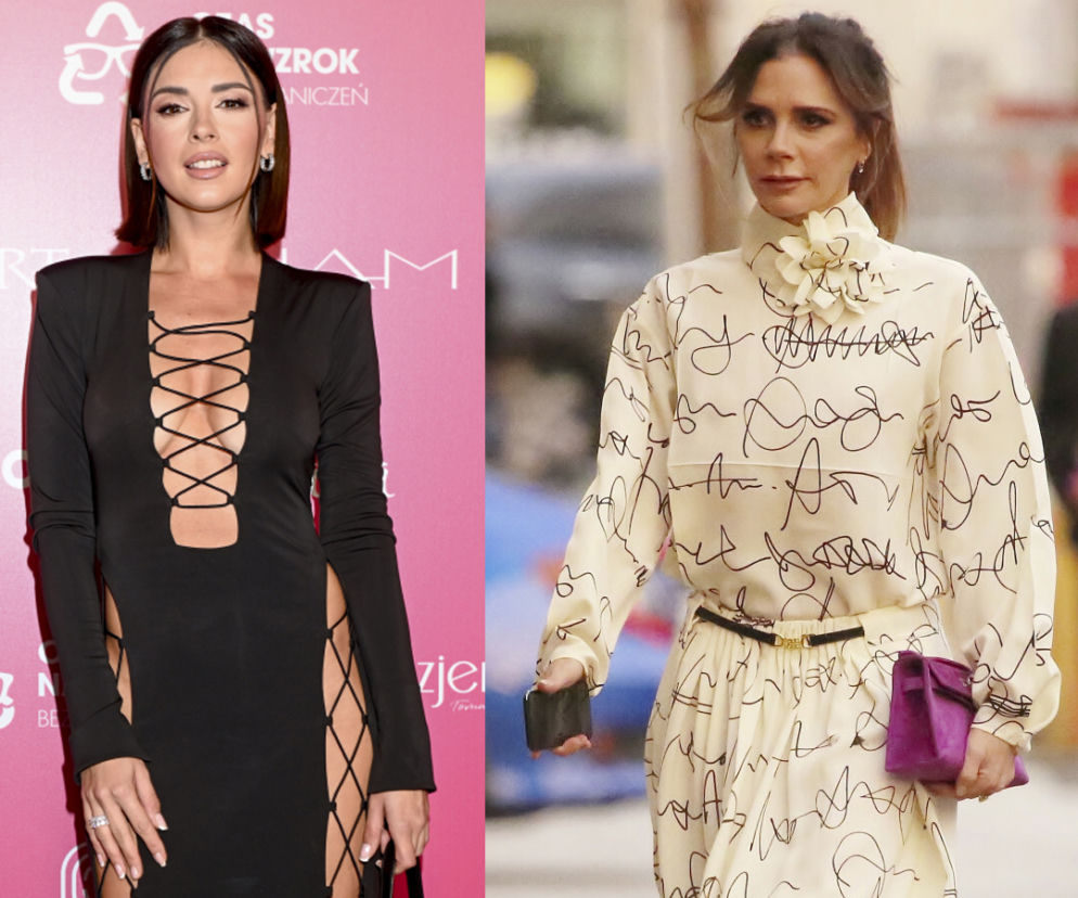  Halejcio niczym Victoria Beckham. Ten sznurowany dekolt powala!