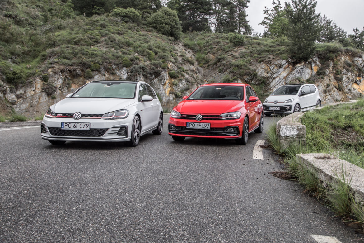 Volkswagen Golf GTI, VW Polo GTI, VW up! GTI
