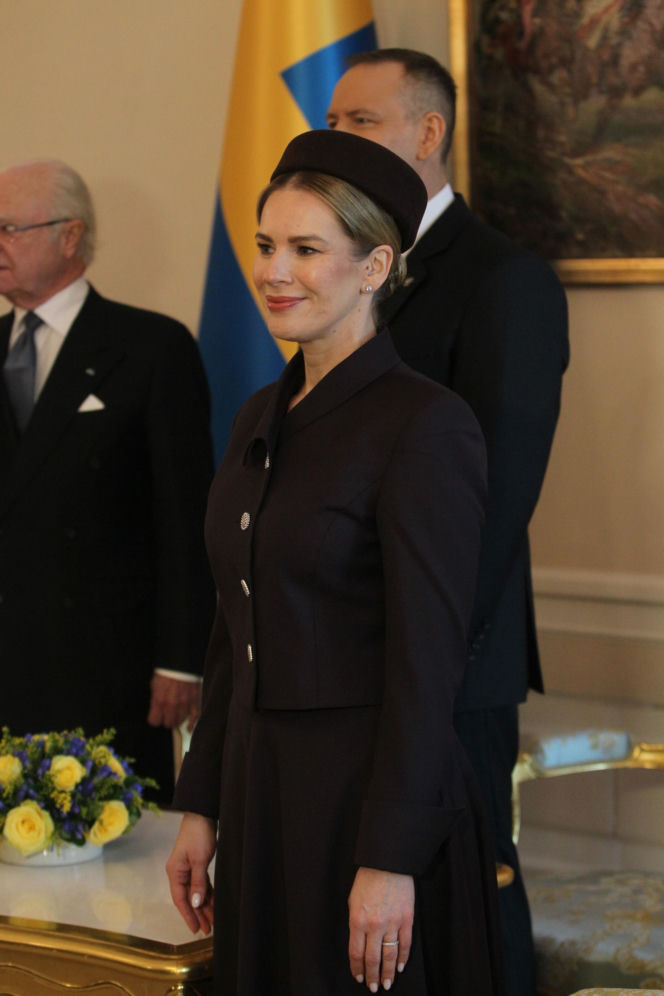 Wizyta szwedzkiej pary królewskiej w Polsce. Powitanie w Pałacu Prezydenckim