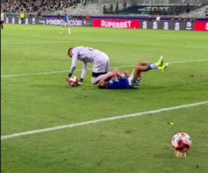 Burdy na meczu Cruzeiro - Atletico Mineiro