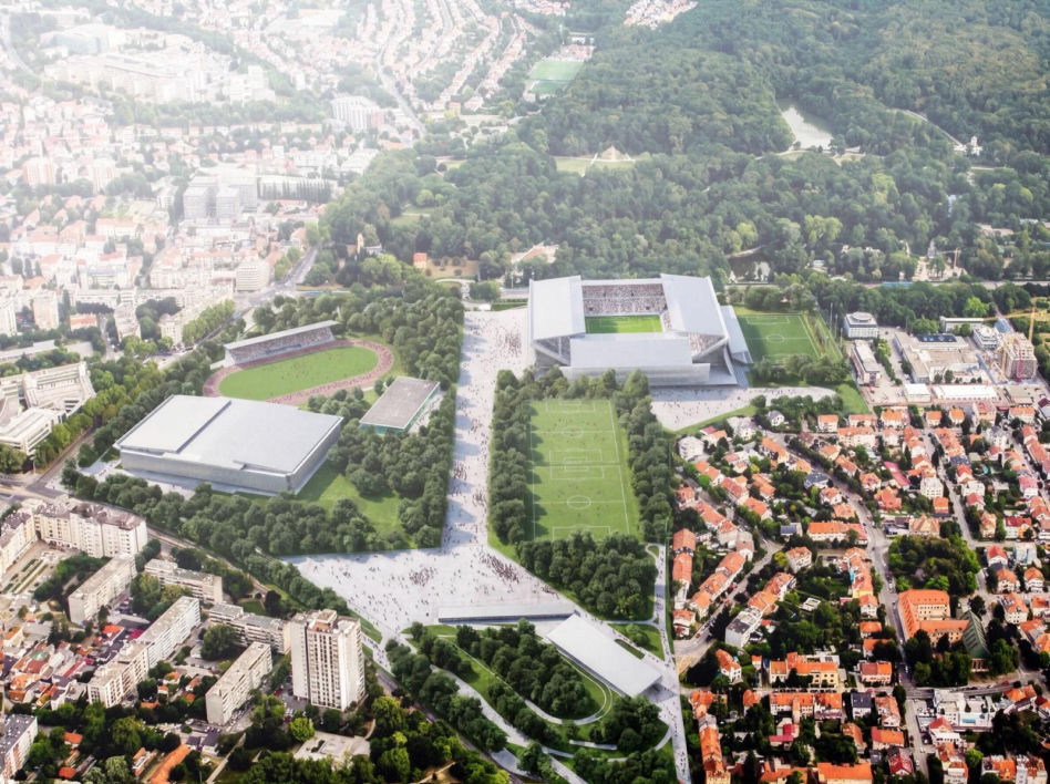 Konkursowa propozycja VG13 Architects - nowy stadion Dinama Zagrzeb