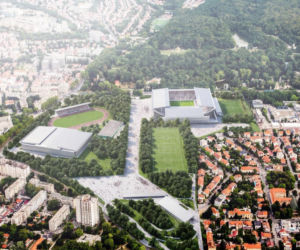 Konkursowa propozycja VG13 Architects - nowy stadion Dinama Zagrzeb