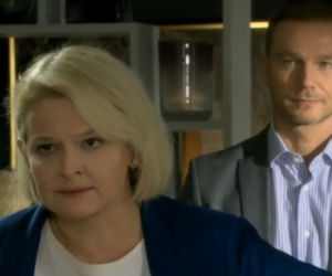M jak miłość odcinek 1104 Andrzej Budzyński (Krystian Wieczorek), Marta Budzyńska (Dominika Ostałowska)