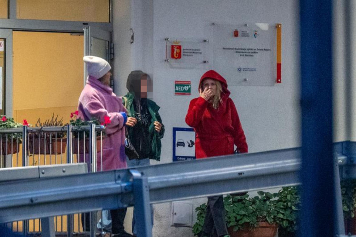 Grażyna Szapołowska w  szpitalu