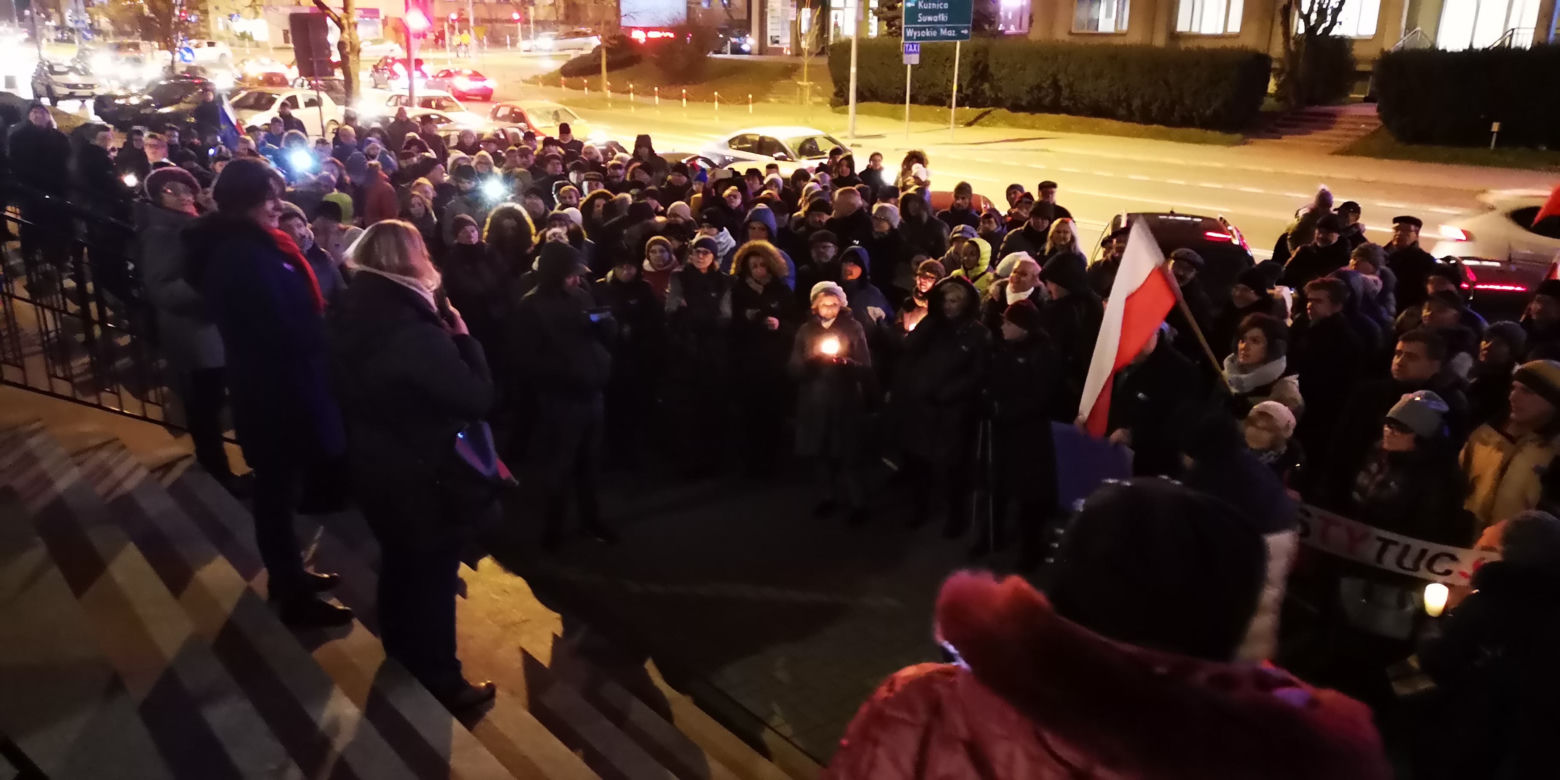 Solidarnie z Sędziami. Podlaski KOD protestował w Białymstoku