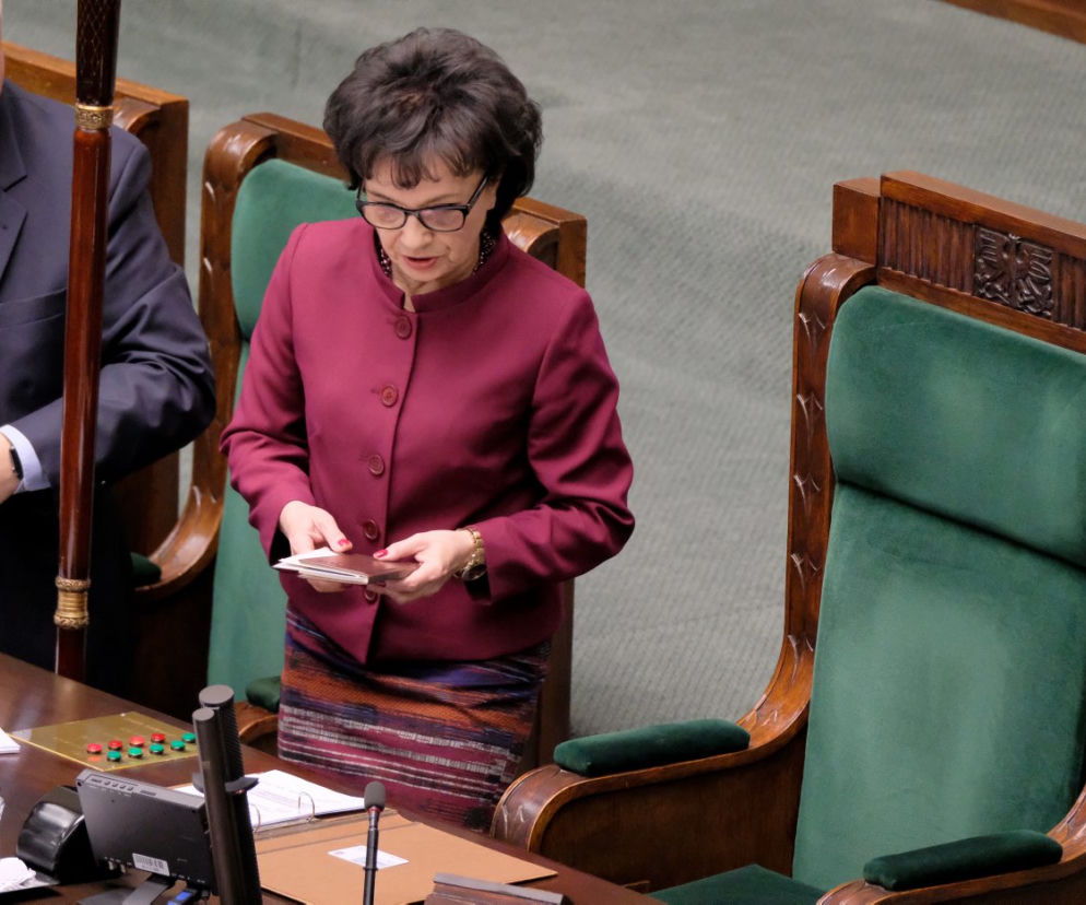 Pani marszałek Elżbieta Witek w sejmie