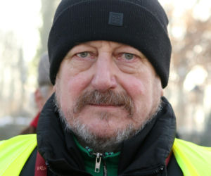 Protest mundurowych emerytów pod kancelarią premiera