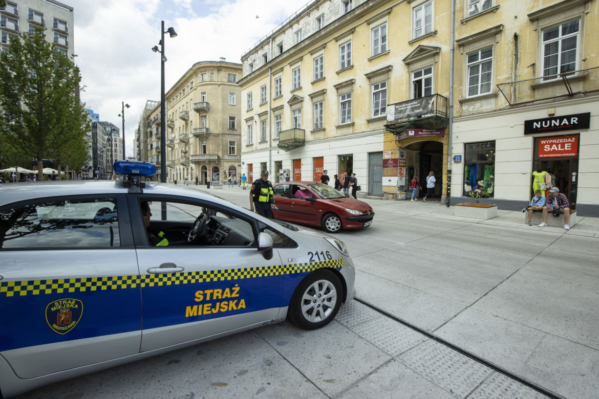 Straż Miejska w Warszawie protestuje