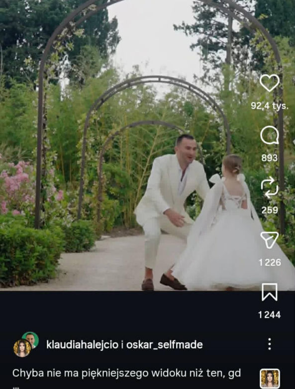 Klaudia Halejcio pokazała nagranie z Oskarem i Nel