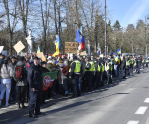 Protest pod Ambasadą Rosji