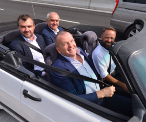 Rajd prezydenckim kabrioletem po nowej drodze
