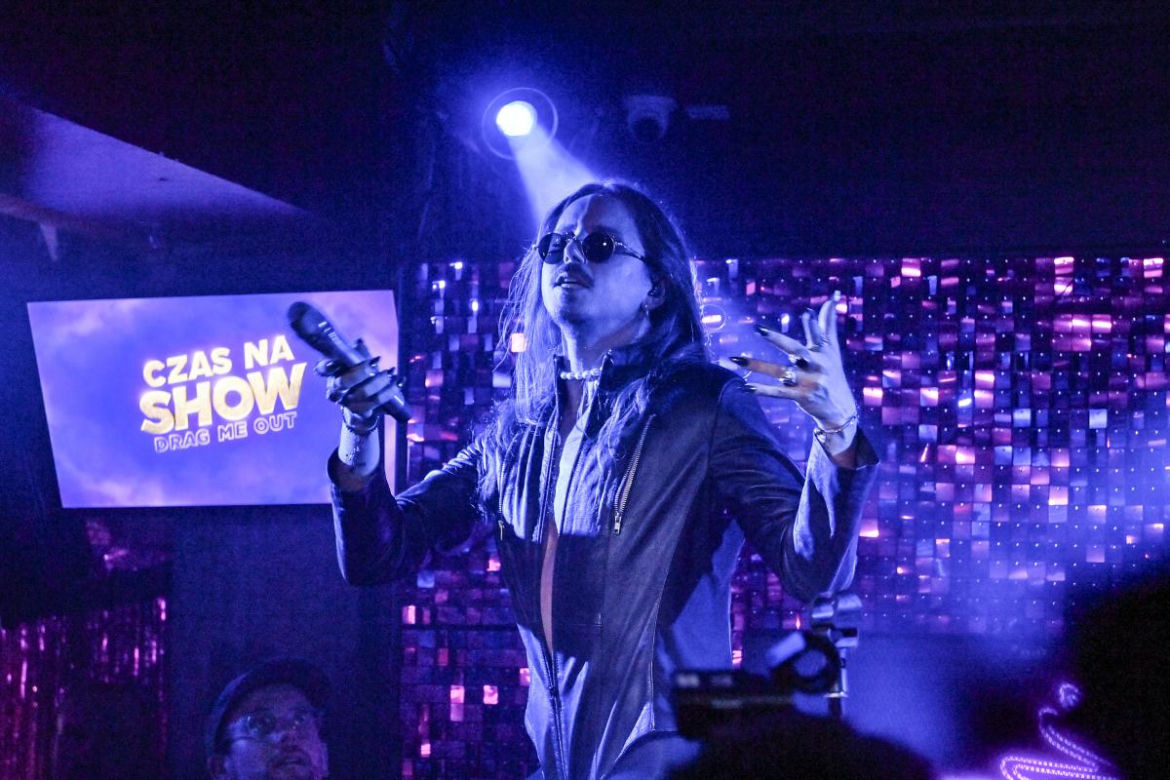 Michał Szpak na imprezie "Czas na show. Drag Me Out"