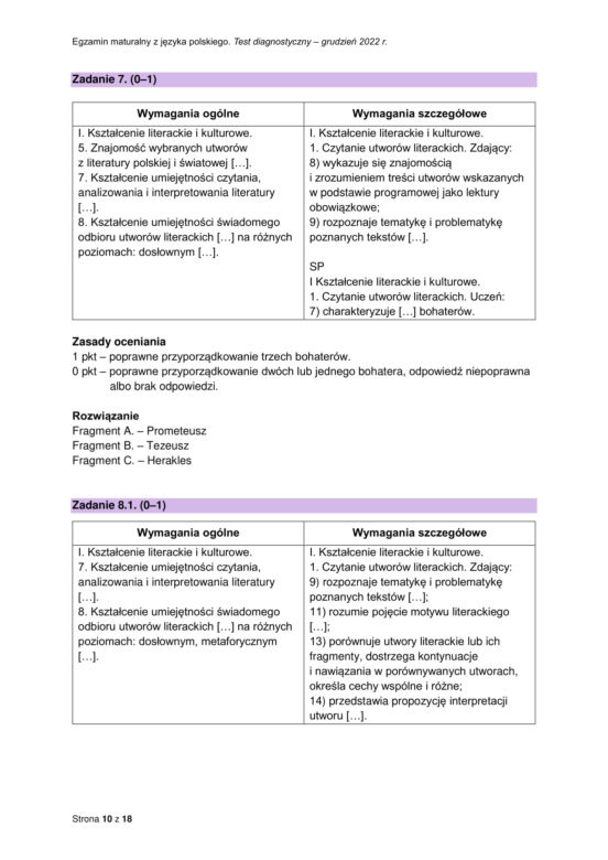 Matura próbna polski odpowiedzi CKE