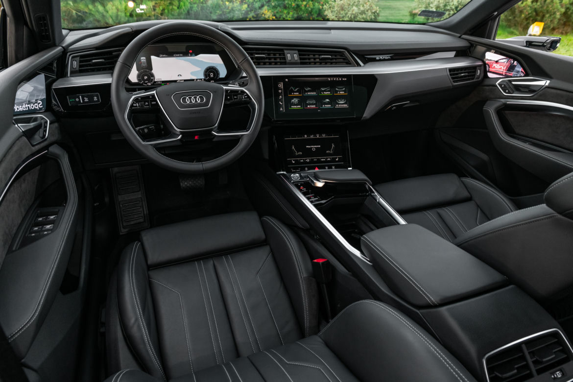 Wnętrze Audi e-tron Sportback 55 quattro S line