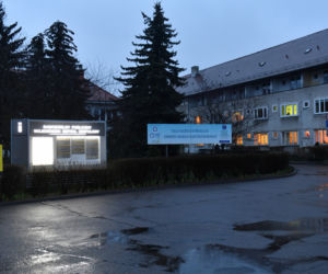 Biefing prasowy w szpitalu przy ul. Arkońskiej