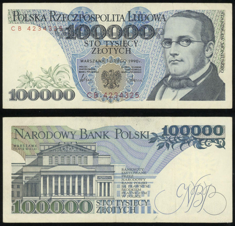 Banknoty przed 1995 rokiem 