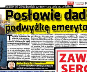 Emeryci! Tak szanują Was posłowie