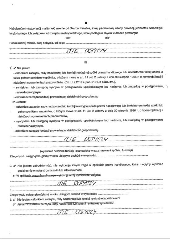 Oświadczenie majątkowe Karola Nawrockiego
