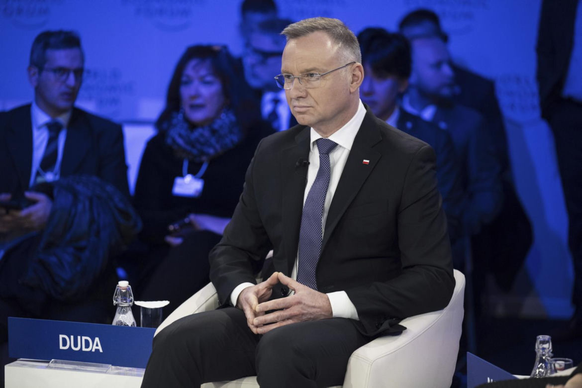 Prezydent Andrzej Duda w Davos. "Ukraina musi zwyciężyć"