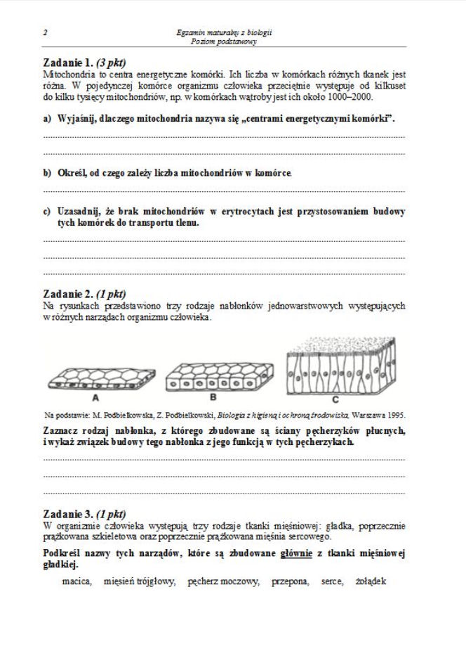 Matura 2013 biologia p. podstawowy