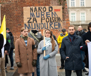 Sobotnie manifestacja na Rynku Głównym