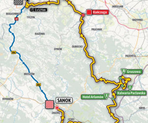 Trasa 3. etapu Tour de Pologne 2021