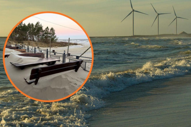 Niezwykłe zjawisko nad Bałtykiem! Silny wiatr zasypał wejścia na plażę