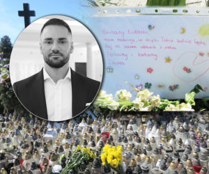 Zobaczyliśmy grób Łukasza Litewki cztery dni po pogrzebie. Ocean zniczy i kwiatów. Ślij mi czasem uśmiech z nieba