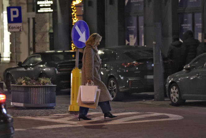 Anna Kalczyńska na zakupach