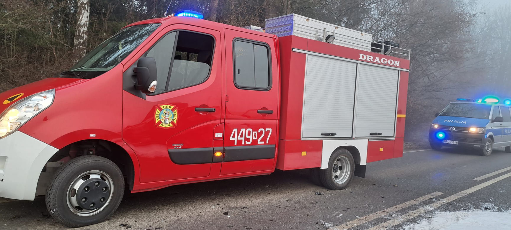 Strzeszyn. Nie żyje kierowca mercedesa! 24-latek zginął przez pirata drogowego
