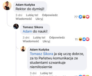 Konflikt na Uniwersytecie Wrocławskim. Studenci i wykładowcy rozmawiają sobie za pomocą wpisów na Facebooku
