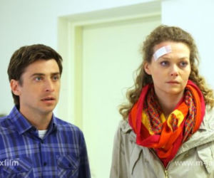 M jak miłość odc. 862. Śmierć Hanki Mostowiak. Marek (Kacper Kuszewski), Anna (Tamara Arciuch)