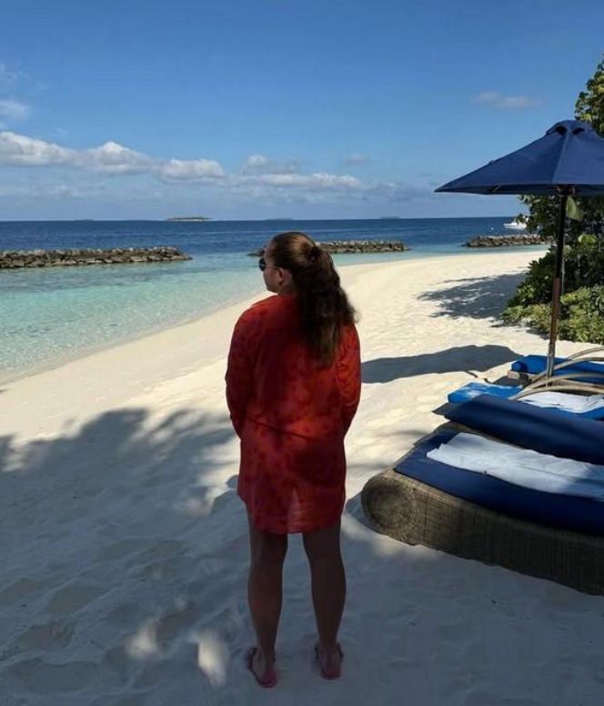 Jelena Ostapenko na wakacjach