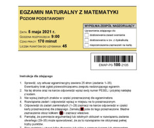 Matura 2021 matematyka