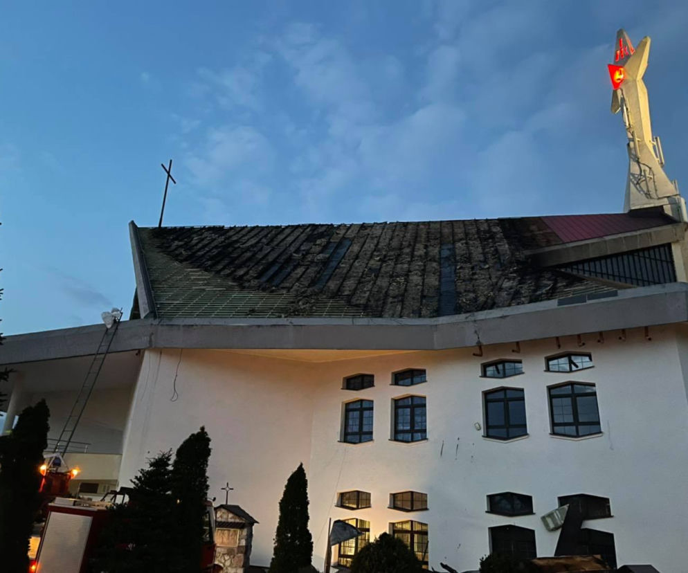 Wybuchł pożar w kościele św. Maksymiliana Kolbego