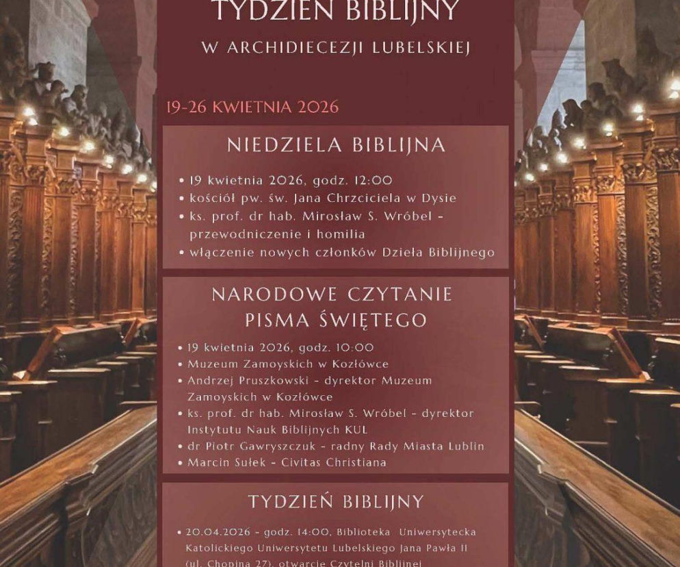 Program Tygodnia Biblijnego w Archidiecezji Lubelskiej