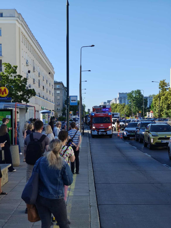 Pożar w metrze w Warszawie 1.07.2025 r.