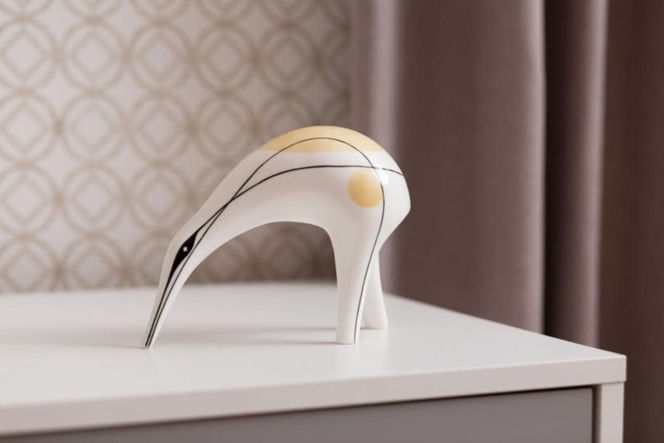 Figurka Kiwi stworzona w 1958 roku przez Lubomira Tomaszewskiego.