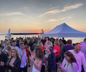 Ekipa Eska Summer City na imprezowym statku Princess w Świnoujściu 